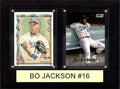 Bo Jackson #16 Topps Bowman 2 Card 6" x 8" Plaque Kansas City Royals