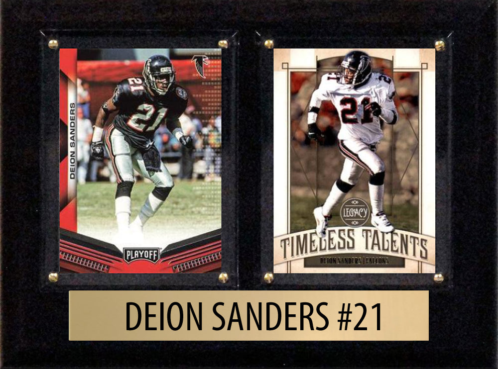Deion Sanders Score Donruss 2025 2024  2 Card 6" x 8" Plaque Atlanta Falcons