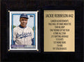 Jackie Robinson Hall Of Fame Plaque 6" x 8" 1 Card + Stats