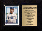 Jackie Robinson Hall Of Fame Plaque 6" x 8" 1 Card + Stats