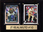JT Realmuto Philadelphia Phillies 2024 2025 2026 Topps Bowman 2 Baseball Card Plaque 6x8