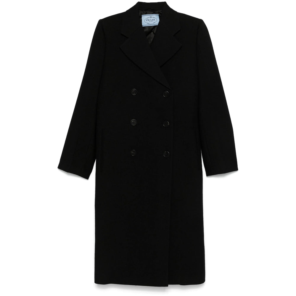 Prada Black Coats - Double Breasted & Peacoats Women