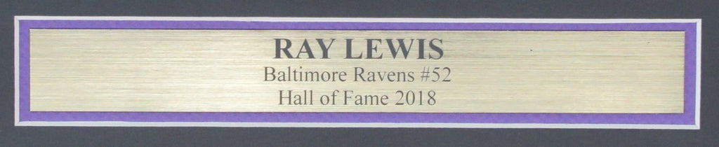 Ray Lewis HOF Autographed Ravens 11x14 Photo Framed 188988