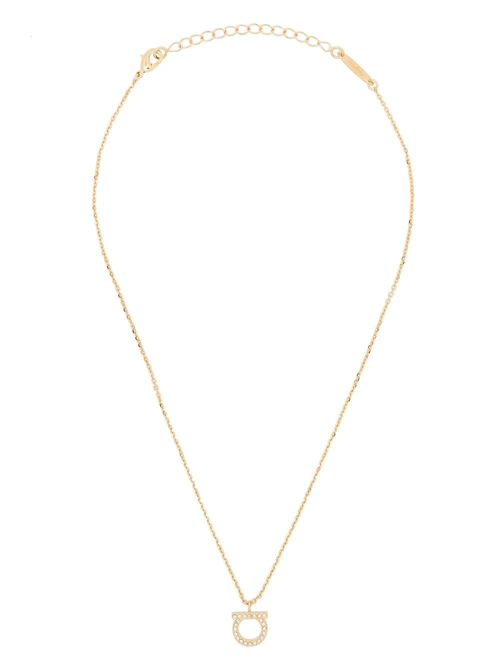 Ferragamo Women Gancini Crystals Necklace - L