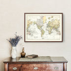 Vintage Map of the World 1892