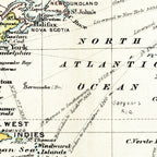Vintage Map of the World 1892