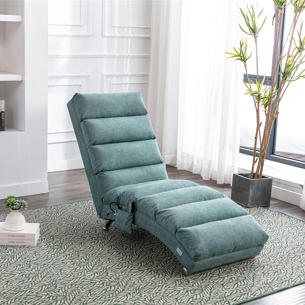 Massage Chaise Lounge Indoor, Ergonomic Electric Massage Lounger