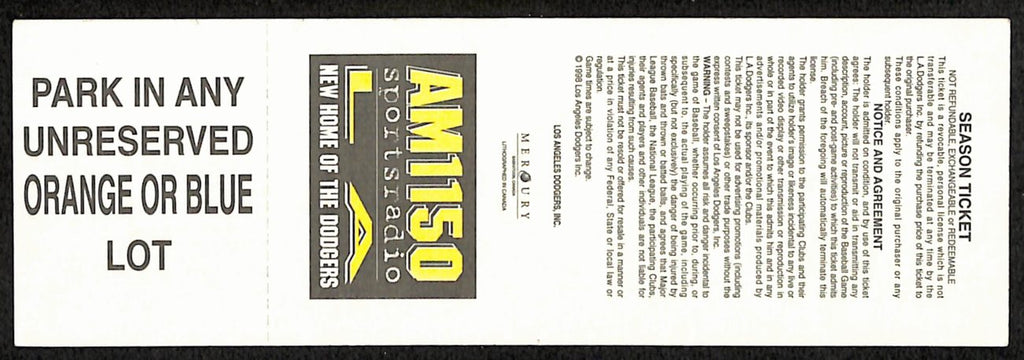 Barry Bonds Sets NL Record 15x Reaching Base Full Ticket Giants 9/4/1998 187536