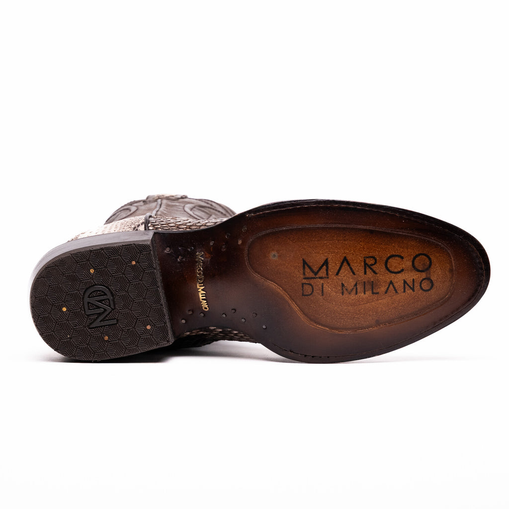 Western Collection Kansas // Python Leather Cowboy Boot // Natural
