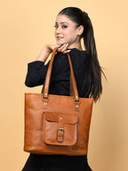 Classic Chic Genuine Leather Tote