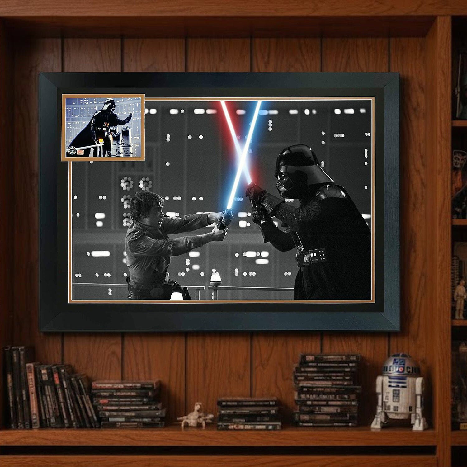 David Prowse // Darth Vader vs Luke Skywalker // Signed Photo