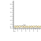 14K Yellow Gold Plated .925 Sterling Silver Diamond Accent Heart Link Bolo Bracelet (H-I Color, I2-I3 Clarity)