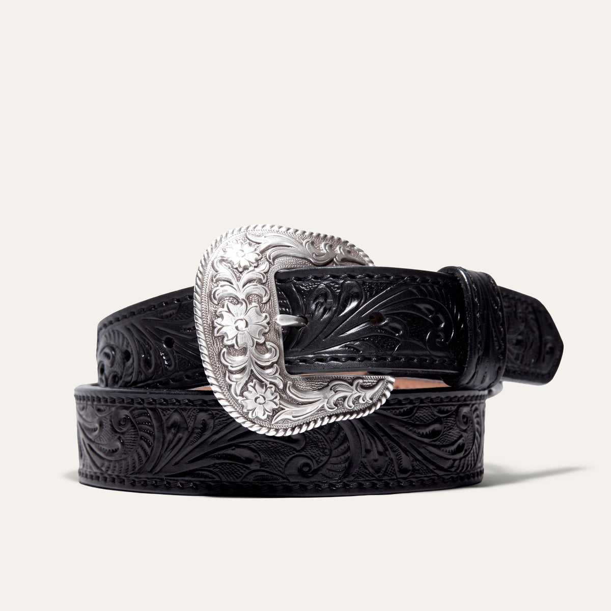 Hand-Tooled Western Billet Belt
