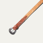 Hand-Tooled Western Billet Belt
