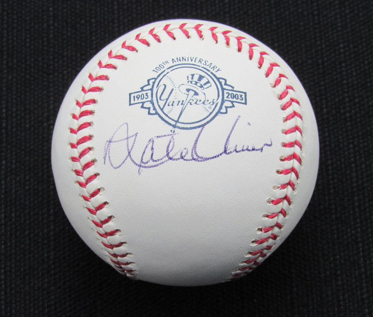 Nate Oliver Signed/Auto Yankees 100th OML Baseball JSA  186752