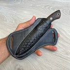 REAL DAMASCUS Hunting Knife Wenge Wood Handle - 150 Layers - Blacksmith Made - Camping Knife - Damascus Steel Knife - Survival Knife