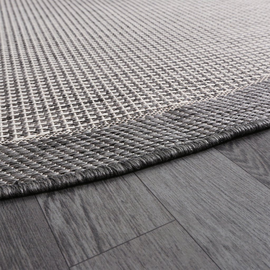 Jute Sisal Round Rug // Gray