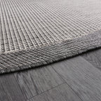 Jute Sisal Round Rug // Gray