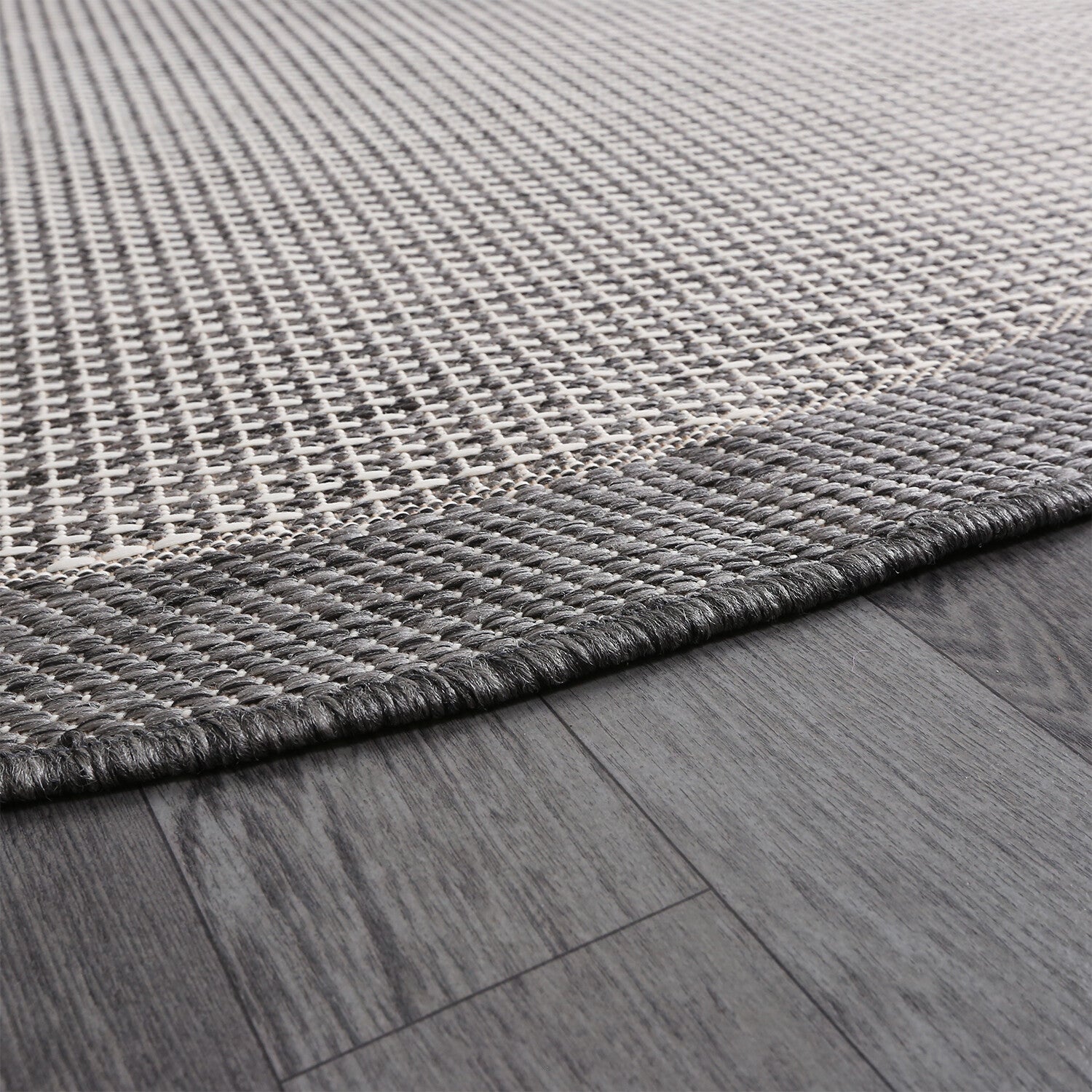 Jute Sisal Round Rug // Gray