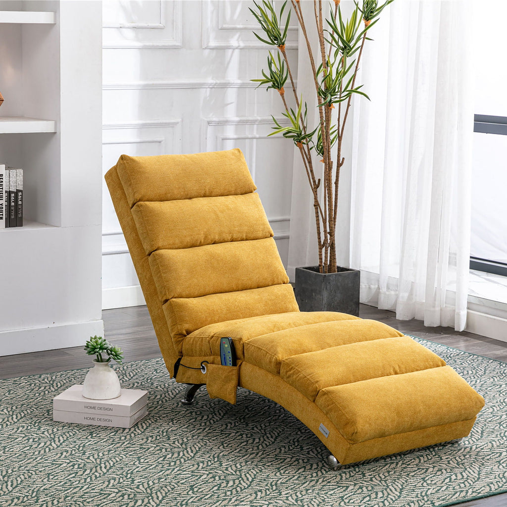 Massage Chaise Lounge Indoor, Ergonomic Electric Massage Lounger