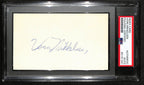 Vern Mikkelsen HOF Signed/Auto 3x5 Index Card Minneapolis Lakers PSA/DNA 188572