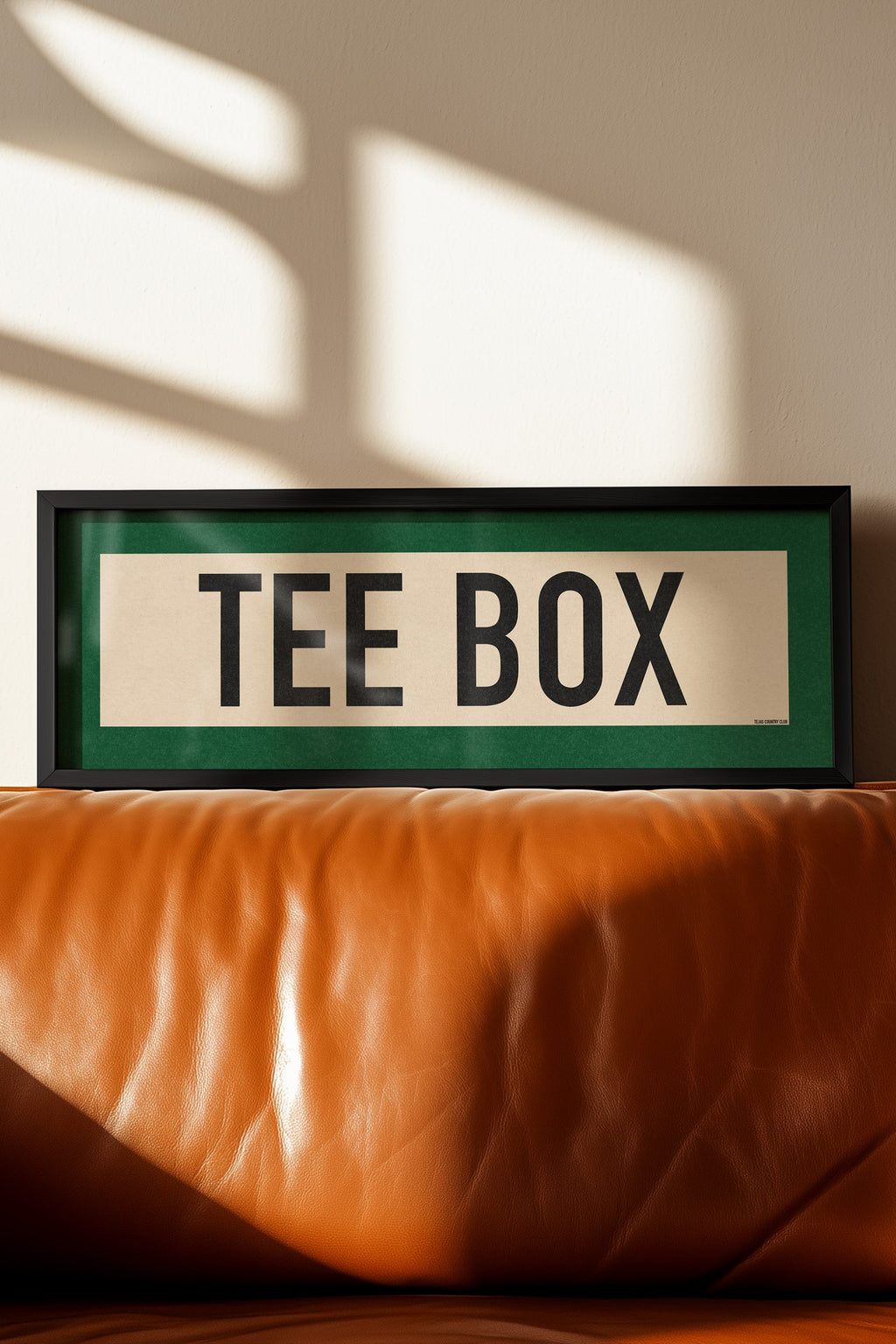 Framed Tee Box Golf Scroll Art