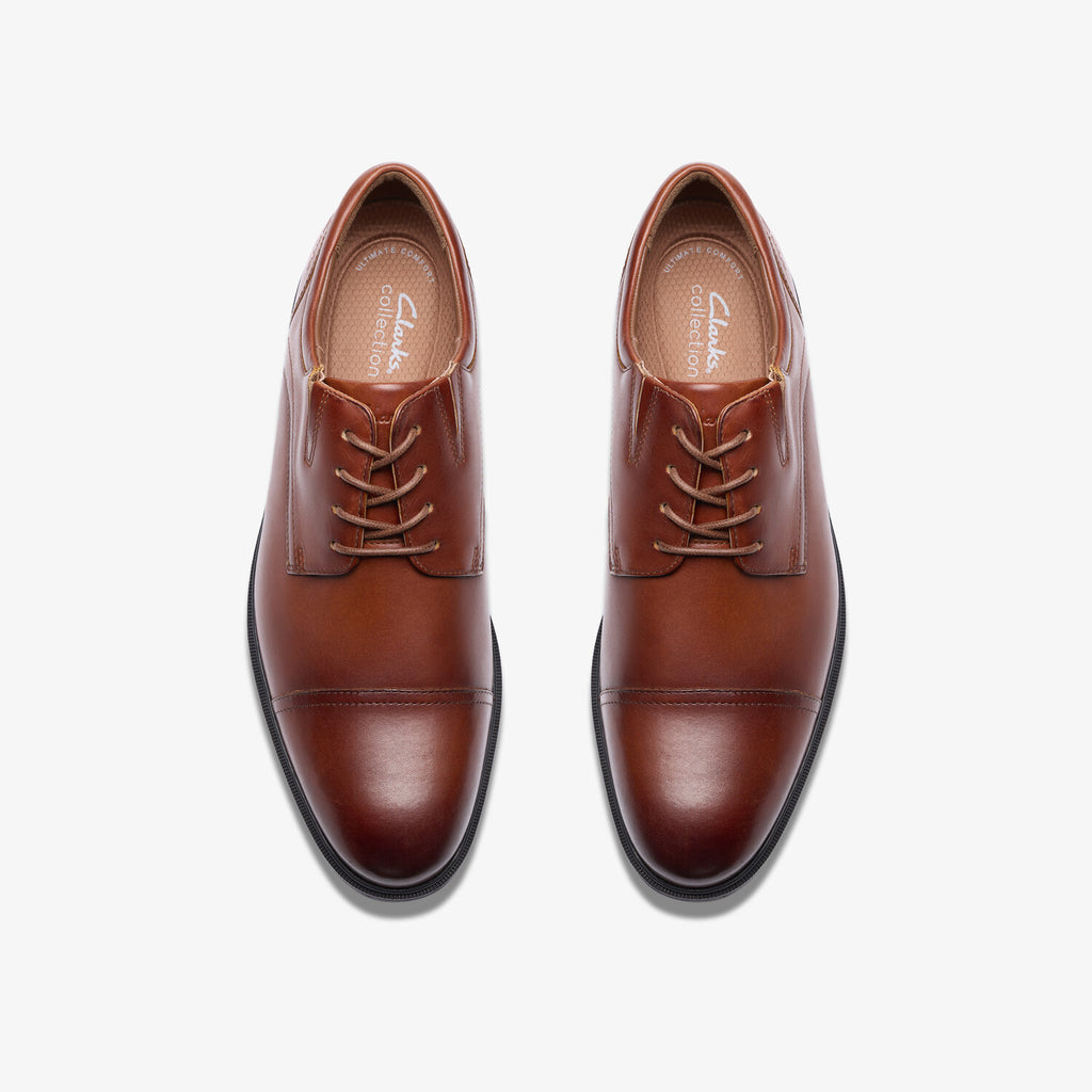 Steadwell Cap // Cap-Toe Derby // Dark Tan Leather