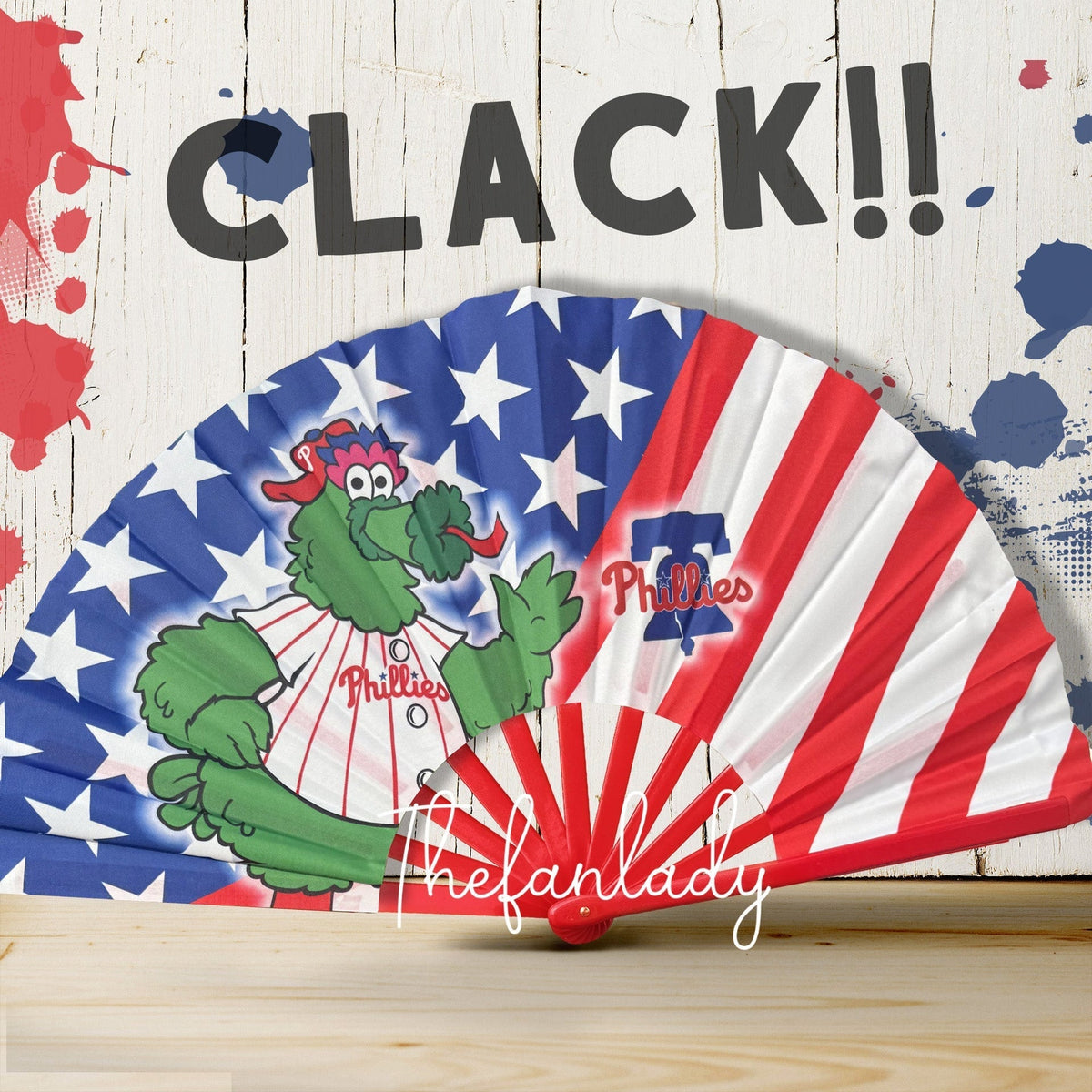 Philadelphia Phillies Clack Fan | MLB Game Day Hand Fan
