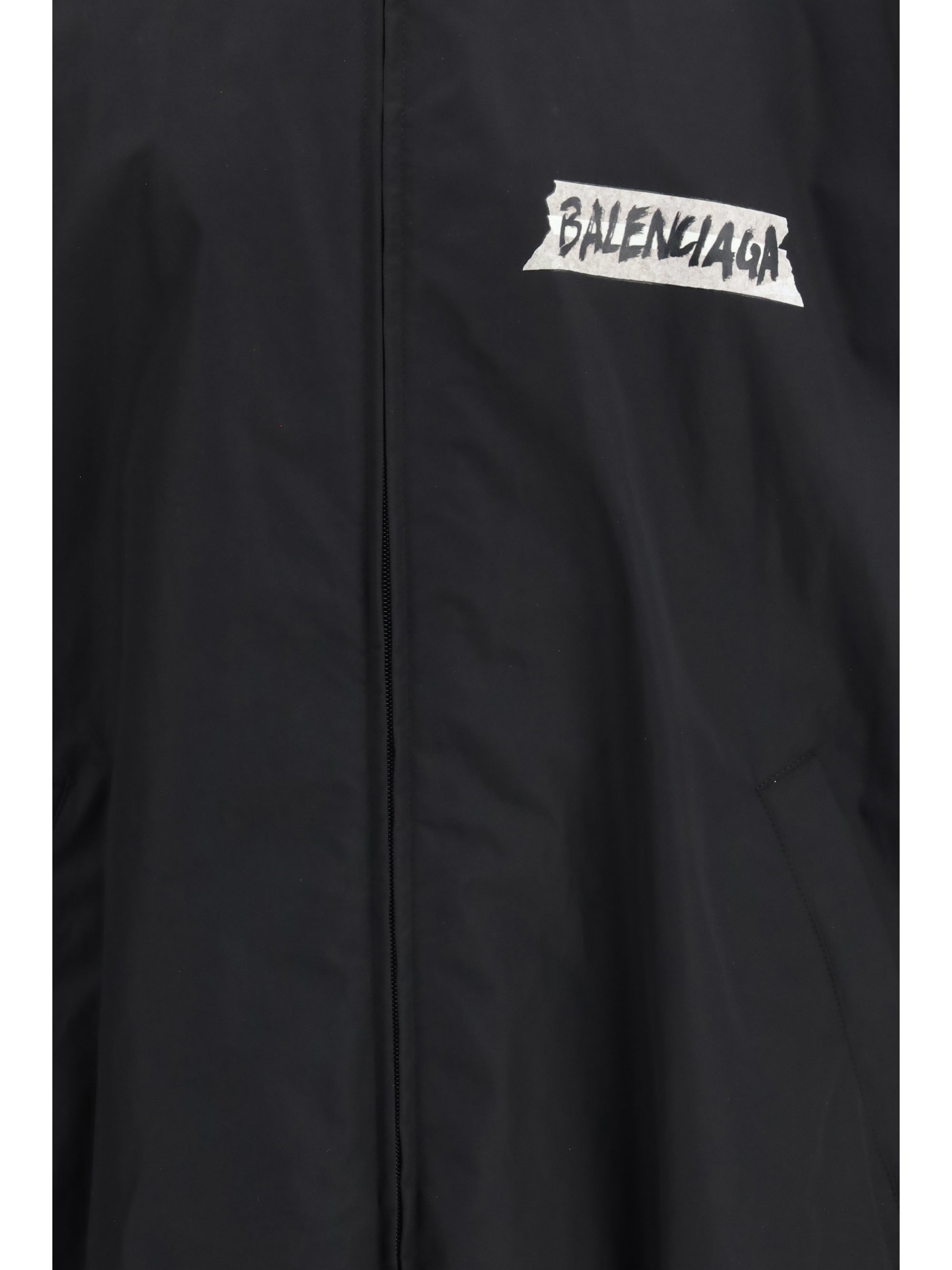Balenciaga Black Masking Tape Jacket