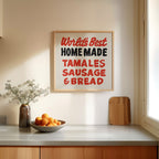 World's Best Homemade Tamales Sign John T. Floore's Country Store Art Print