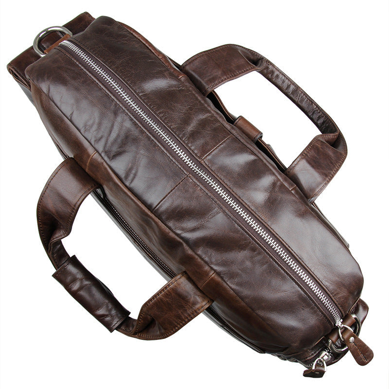 Flash Sale Vintage Leather Messenger Bag Mens Leather Briefcase