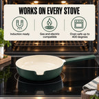 Nesting Ceramic Nonstick Cookware Set, 5-Piece