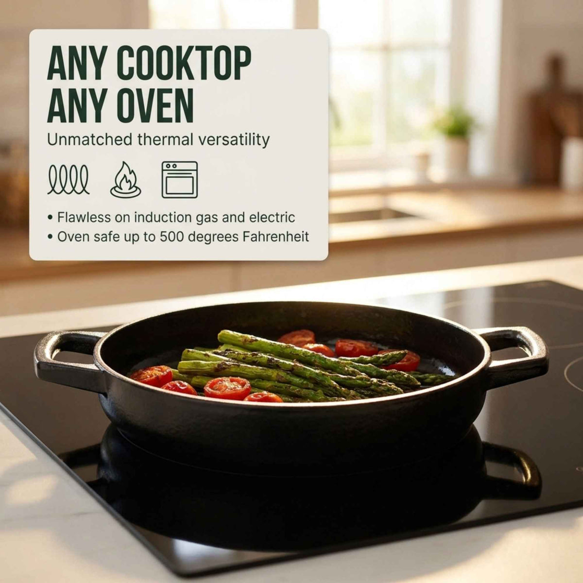 Enameled Cast Iron Grill Pan, 11"