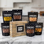 Gourmet Manly Nut Box Gift for Men - 6 Snacks
