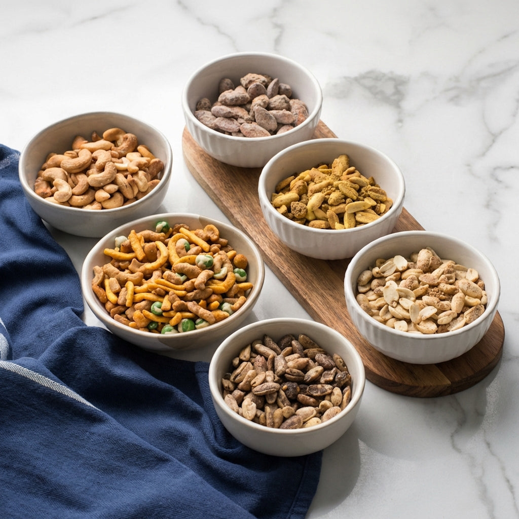 Gourmet Manly Nut Box Gift for Men - 6 Snacks
