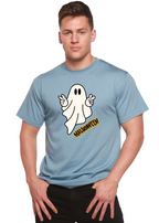 Halloween Ghost Unisex Bamboo Viscose/Organic Cotton Short Sleeve Graphic T-Shirt