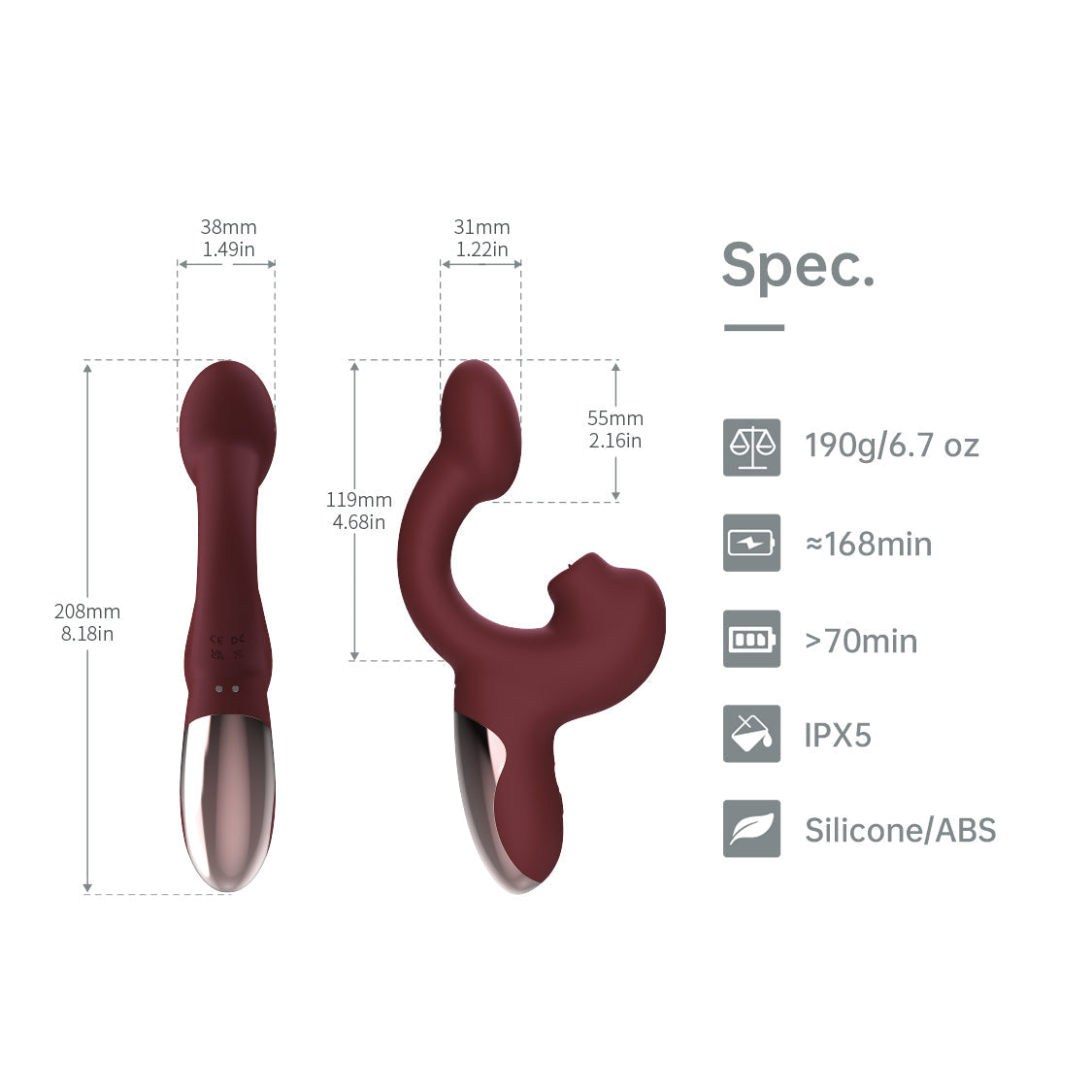 Magic Ponder Dual Stimulation Vibrator
