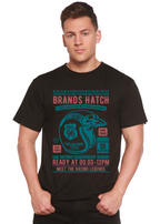 Brands Hatch Men's Bamboo Viscose/Organic Cotton Short Sleeve Graphic T-Shirt