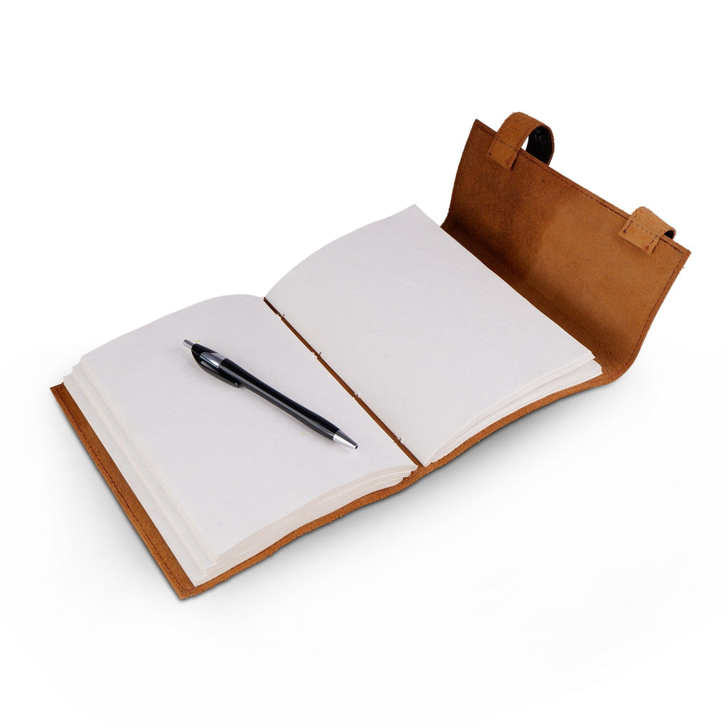 Vintage Dark Brown Leather Journal