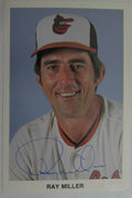 Ray Miller Baltimore Orioles Signed Team Issued  Postcard 149526