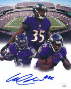 Gus Edwards Autographed 8x10 Photo Baltimore Ravens JSA 186481