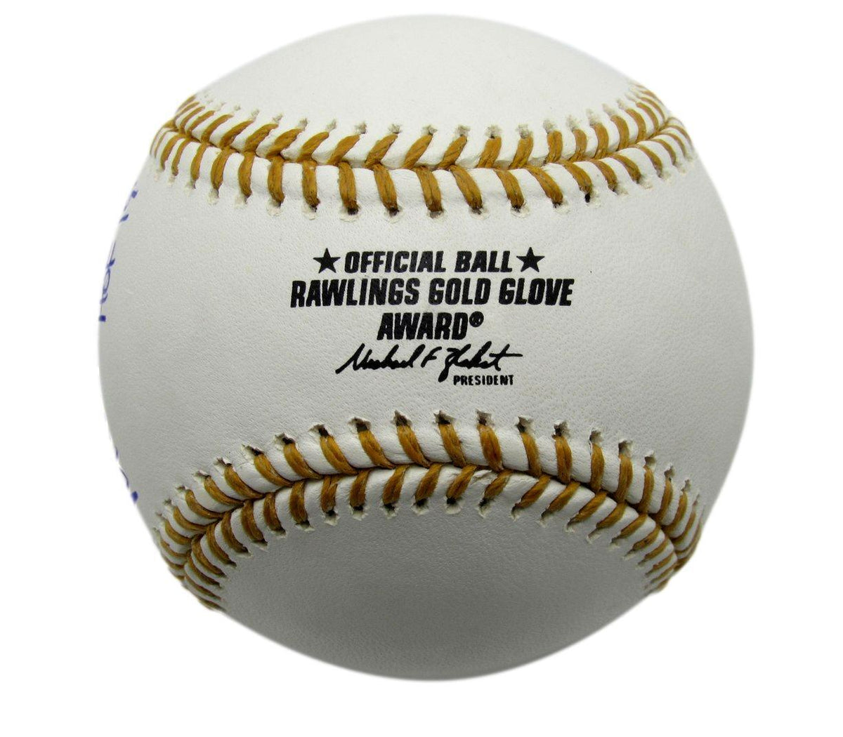 Mike Mussina Autographed/Inscr Gold Glove Award Baseball Orioles JSA 177782