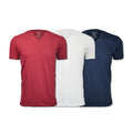 Ultra Soft Sueded V-Neck // Burgundy + White + Navy // Pack of 3