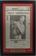 49ers 1989 Super Bowl XXIII Champs San Francisco Examiner Framed 157897
