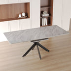 Modern Mid-Century Dining Table Set With Extendable Design