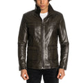 Aden Leather Jacket // Khaki