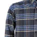 Sean Long Sleeve Checked Pocket Shirt // Black