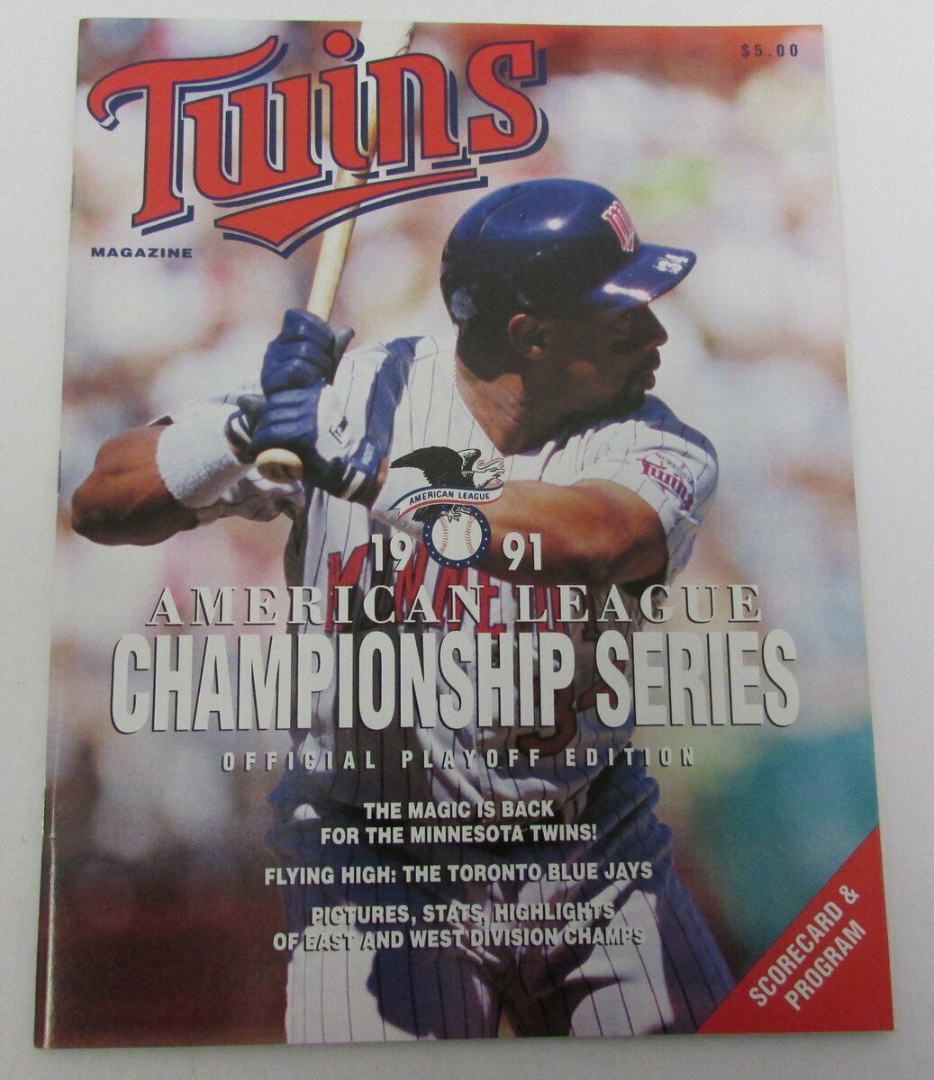 1991 Minnesota Twins Magazine ALCS Edition vs. Blue Jays  Puckett Cover  141486