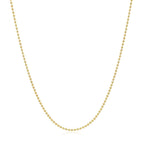 14k Yellow Gold Bead Chain 1.0mm