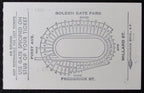 1954 East vs. West Shrine Game Ticket Stub Kezar Stadium San Francisco, CA